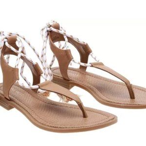Nine West Tasseled Orange Sandals